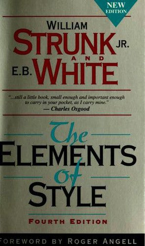 Cover of The Elements of Style by William Strunk Jr. and E. B. White